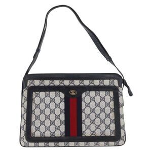 Gucci GG Supreme Web Shoulder Bag Blue